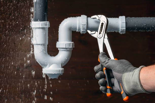 Professional Emergency Plumber technician working in Bondville, IL
